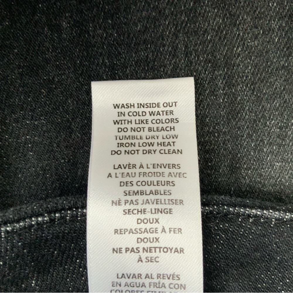 NWT GOOD AMERICAN Bootcut Jeans Split Seam Cashmere Blend Black 218 Size 10 - Picture 10 of 15